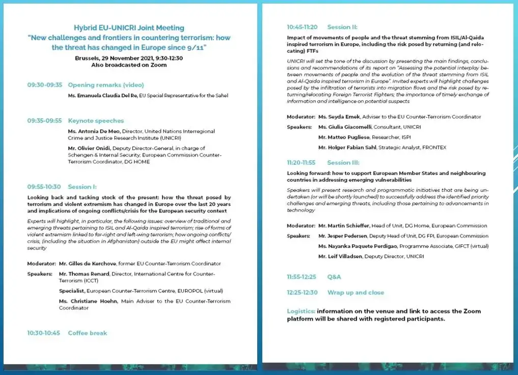 EU UNICRI Agensa Terrorism