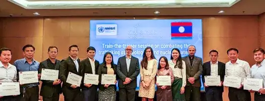 CONTACT Train-The-Trainer in Nuclear Security in Lao, 5 August 2022.