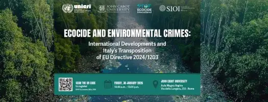 Ecocide and Environmental Crime: International Developments and Italy’s Transposition of EU Directive 2024/1203